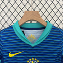 Brazil Away Retro Kids Kit 2024