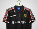Mens Manchester United Retro Black Jersey 1998/99