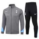 Mens Tottenham Hotspur Jacket + Pants Training Suit Grey 2024/25
