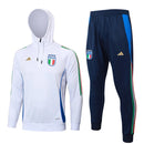 Mens Italy Hoodie Sweatshirt + Pants Training Suit White 2024