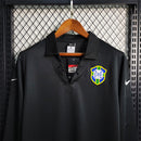 Brazil Retro Special Edition Black Long Sleeve 2004 Jersey