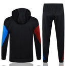 Mens Barcelona Hoodie Jacket + Pants Training Suit Black 2024/25