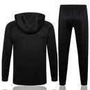 Mens Inter Milan Hoodie Jacket + Pants Training Suit Black 2024/25