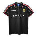 Mens Manchester United Retro Black Jersey 1998/99