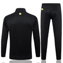Mens Manchester United Jacket + Pants Training Suit Black 2024/25