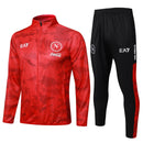Mens Napoli Jacket + Pants Training Suit Red 2024/25