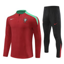 Mens Portugal Training Suit Red 2024