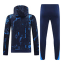 Mens Chelsea Hoodie Sweatshirt + Pants Training Suit Royal Patterns 2024/25