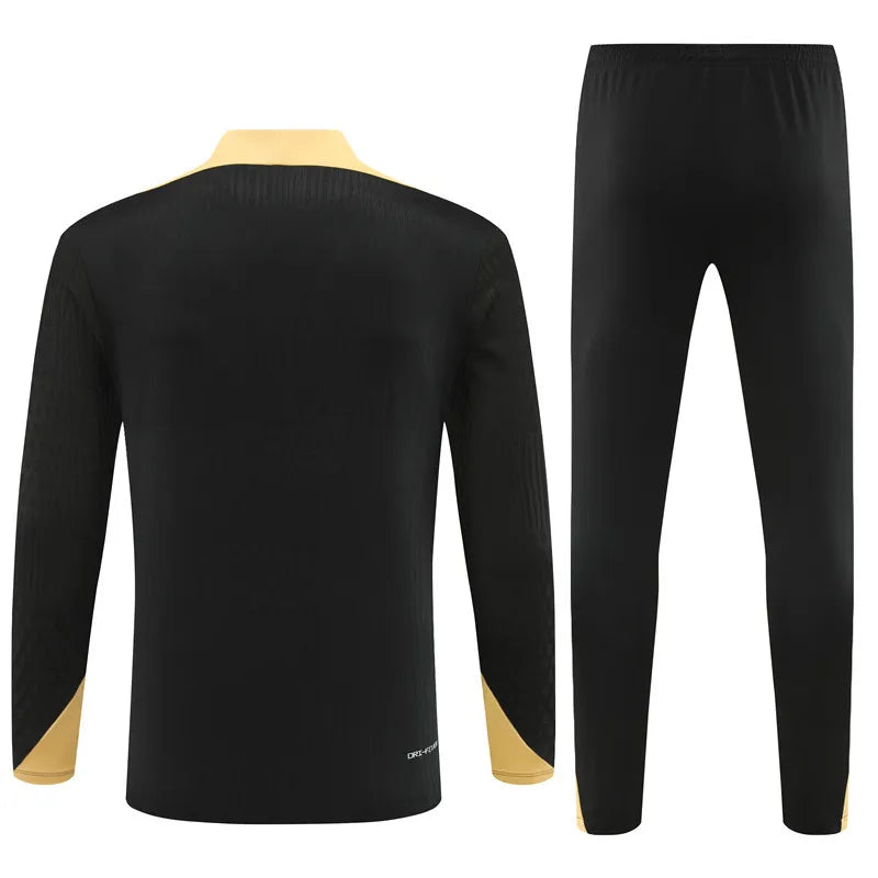Mens PSG Training Suit Black - Gold 2024/25