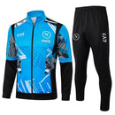 Mens Napoli Jacket + Pants Training Suit Light Blue 2024/25