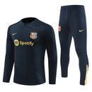 Mens Barcelona Training Suit Dark Blue 2024/25