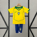 Brazil Away Retro Kids Kit 2004