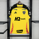Atletico Mineiro 2025/26 Training Jersey Yellow Full Sponsor