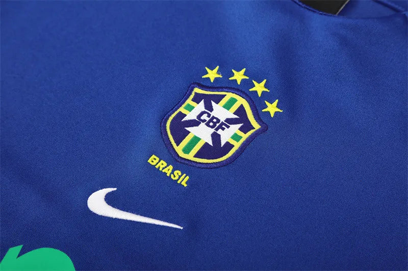 Brazil Retro Training Top Blue 2002