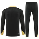 Mens Barcelona Training Suit Black - Gold 2024/25