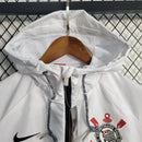 Corinthians All Weather Windrunner Jacket White - Black 2023/24