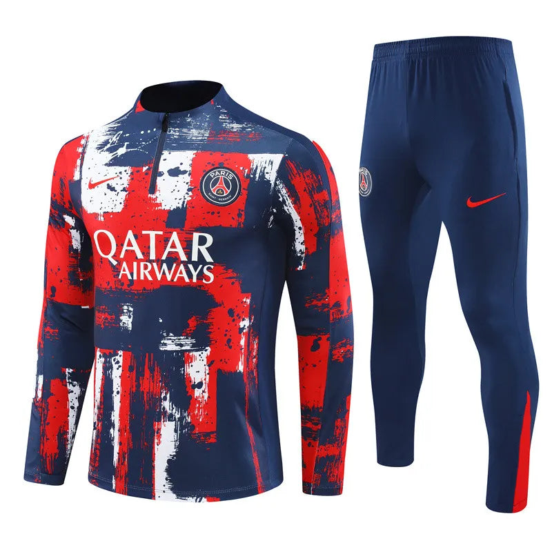 Mens PSG Training Suit Red - Blue 2024/25