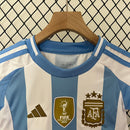 Argentina Home Kids Kit 2024 - Patch Fifa World Champions 2022