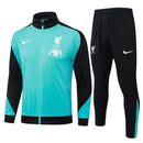 Mens Liverpool Jacket + Pants Training Suit Lake Blue 2024/25