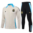 Mens Argentina Jacket + Pants Training Suit Cream 2024