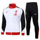 Mens Liverpool Jacket + Pants Training Suit White 2024/25