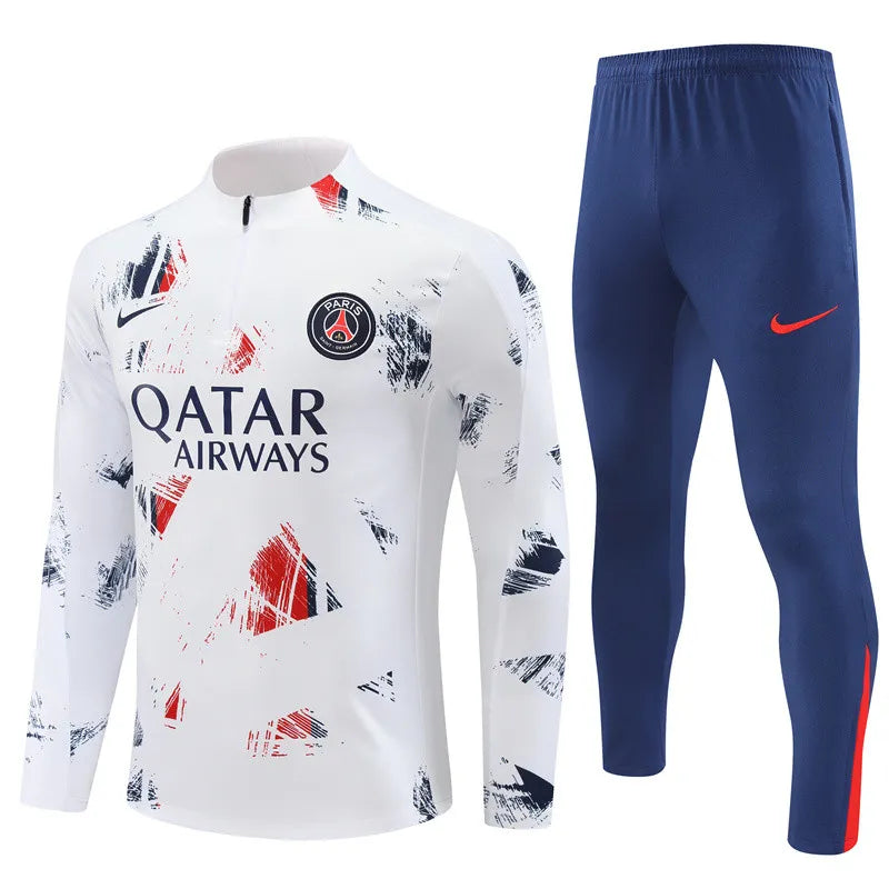 Mens PSG Training Suit White 2024/25
