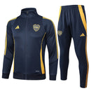 Mens Boca Juniors Jacket + Pants Training Suit Dark Grey 2024/25