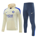 Mens Inter Milan Hoodie Sweatshirt + Pants Training Suit Yellow 2024/25
