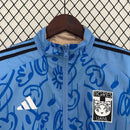 Tigres Beige&Blue Trench Coat Reversible Windbreaker Double-Sides Jacket 2024/25