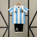 Argentina Home Retro 1986 Kids Kit - Le Coq Sportifit