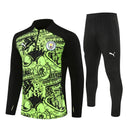 Mens Manchester City Training Suit Green - Black 2024/25