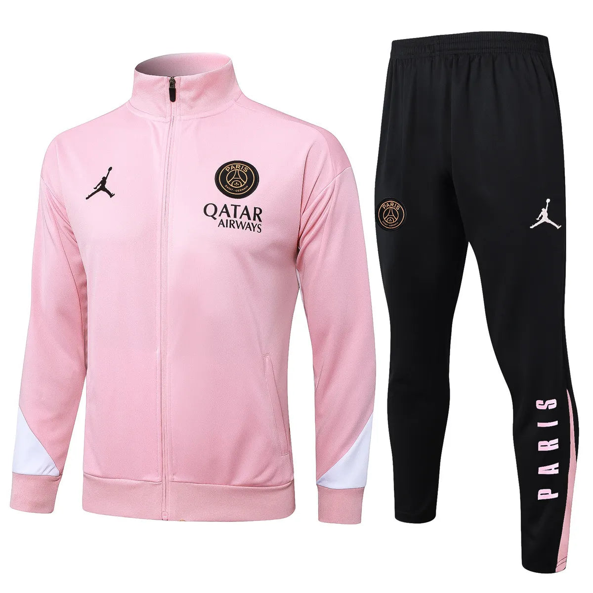 Mens PSG x Jordan Jacket + Pants Training Suit Pink 2024/25