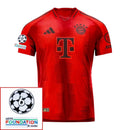 Bayer München 2024/25 I Home Fan Jersey - Patchs UCL UEFA  Foundation (Official Printing)