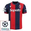 Bologna 2024/25 I Home Fan Jersey - Patchs UCL UEFA  Foundation (Official Printing)