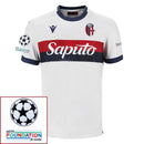 Bologna 2024/25 II Away Fan Jersey - Patchs UCL UEFA  Foundation (Official Printing)