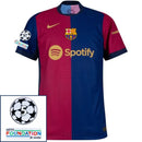 Barcelona 2024/25 I Home Jersey - Patchs UCL UEFA  Foundation (Official Printing)