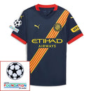 Girona 2024/25 II Away Jersey - Patchs UCL UEFA  Foundation (Official Printing)