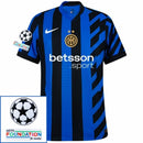 Inter Milan 2024/25 I Home Jersey - Patchs UCL UEFA  Foundation (Official Printing)
