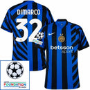 Inter Milan 2024/25 I Home Jersey - Patchs UCL UEFA  Foundation (Official Printing)