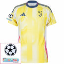 Juventus 2024/25 II Away Jersey - Patchs UCL UEFA  Foundation (Official Printing)