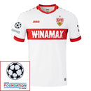 VfB Stuttgart 2024/25 I Home Fan Jersey - Patchs UCL UEFA  Foundation (Official Printing)