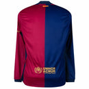 Barcelona 2024/25 I Home Long Sleeve - Patchs UCL UEFA  Foundation (Official Printing)