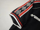 Mens Manchester United Retro Black Jersey 1998/99