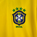 Brazil Retro Home 1998 Long Sleeve Jersey
