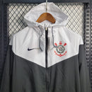 Corinthians All Weather Windrunner Jacket White - Black 2023/24