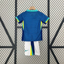 Brazil Away Retro Kids Kit 2024