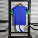 Brazil Away Retro Kids Kit 2022