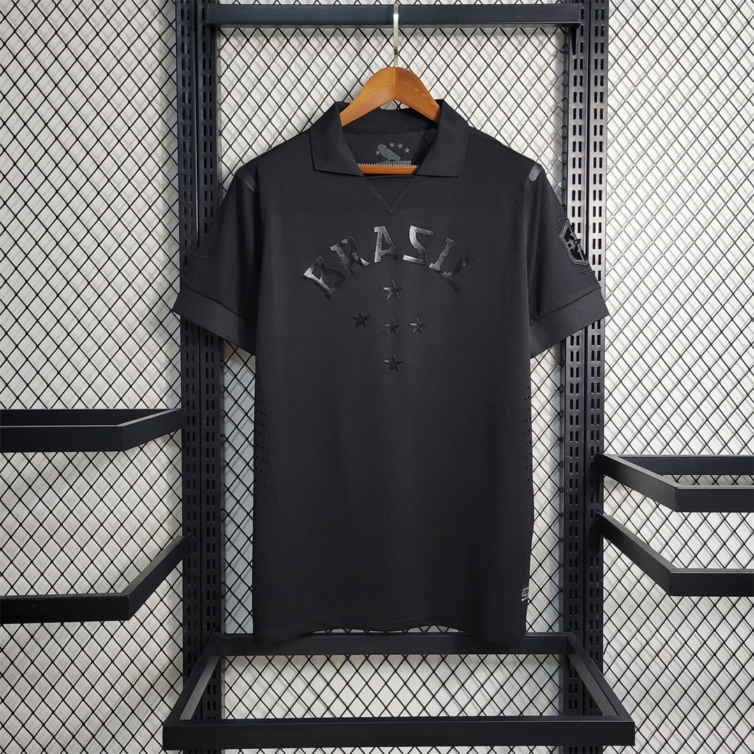 Brazil Retro All Black 2013/14 Jersey