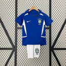 Brazil Away Retro Kids Kit 2002