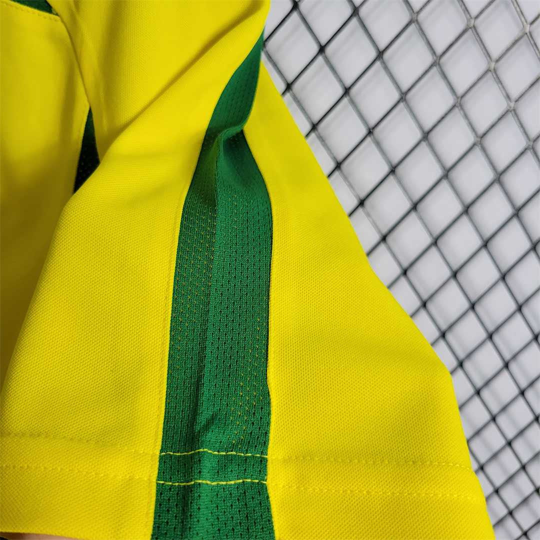 Brazil Retro Home 2002 Jersey